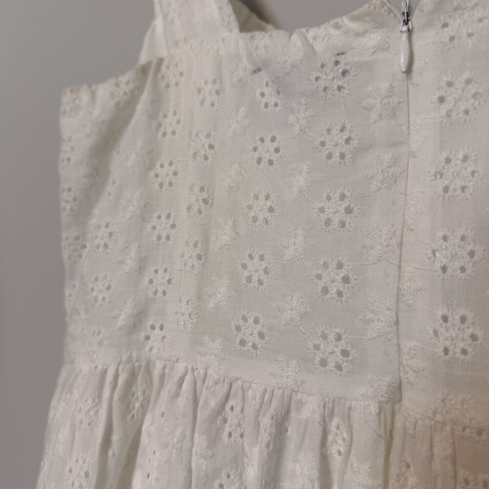 NWT Lulus Profound Sweetness White Eyelet Mini Dress Size Large Cotton - Picture 6 of 16